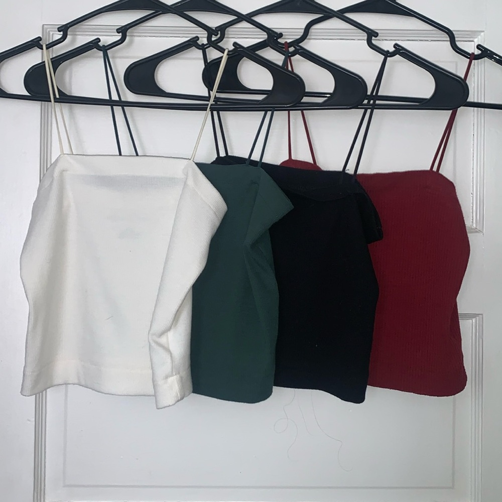 American Eagle cropped ripped tank tops